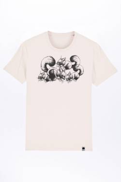 Squirrels T-Shirt für Männer, Baumwolle von GREEN SHIRTS