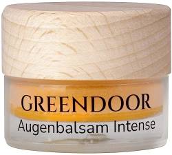 GREENDOOR Augenbalsam Intense 15ml, glättet Fältchen natürlich, Naturkosmetik Augen-Creme gegen Falten und Augenringe, BIO Hagebutte, BIO Argan-Öl, Natur anti aging Balsam Auge von GREENDOOR