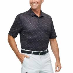 Greg Norman Men's Performance Golf Polo, Caviar, XX-Large von GREG NORMAN