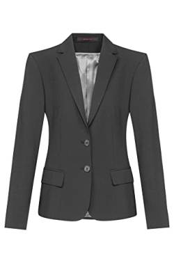 GREIFF Damen-Blazer CF Premium Comfort Fit, 2-Knopf, 2 Pattentaschen, 1 Reißverschluss-Innentasche, Farbe: Anthrazit, Größe: 42 von GREIFF