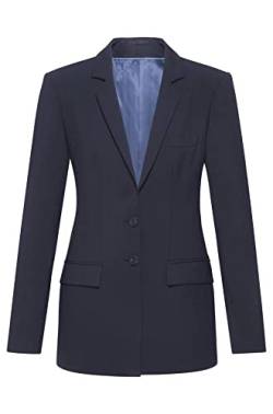 GREIFF Damen-Langblazer RF Premium Regular Fit - Pinpoint Marine- Gr. 50 von GREIFF