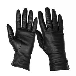 GREIFF Damen gefütterte Lederhandschuhe - 100% Leder - Marine - Gr. L von GREIFF