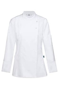 Greiff Gastro Moda Damen Cuisine Premium Kochjacke mit Jersey-Rücken Regular Fit Weiss Modell 5422 Größe L von GREIFF