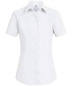 Greiff Größe 36 Corporate Wear Basic Damen Bluse Halbarm Regular Fit Weiß Modell 6516 von GREIFF