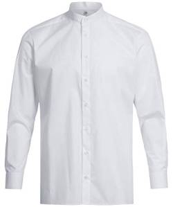 Greiff Größe 37/38 Gastro Moda Service Herren Hemd Regular Fit Langarm Stehkragen Weiss Modell 6772 1120 von GREIFF