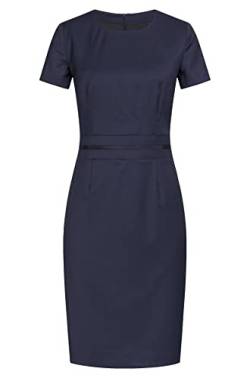 Greiff Größe 38 Corporate Wear Damen Etuikleid Regular Modern Fit Dunkelblau Modell 1064 von GREIFF