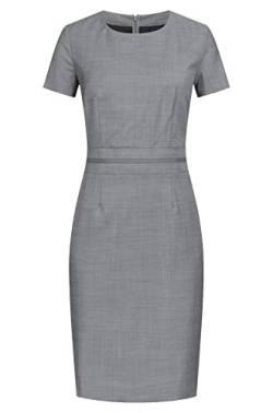 Greiff Größe 38 Corporate Wear Damen Etuikleid Regular Modern Fit Hellgrau Modell 1064 von GREIFF