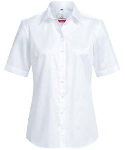 Greiff Größe 40 Corporate Wear Premium Damen Bluse Kurzarm Comfort Fit Weiss Modell 6565 1202 von GREIFF