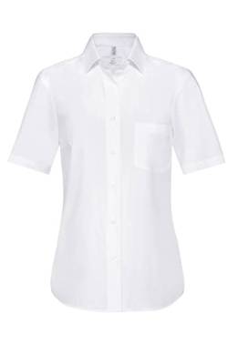 Greiff Größe 40 Gastro Moda Service Damen Bluse Comfort Fit Halbarm Weiß Modell 6651 von GREIFF