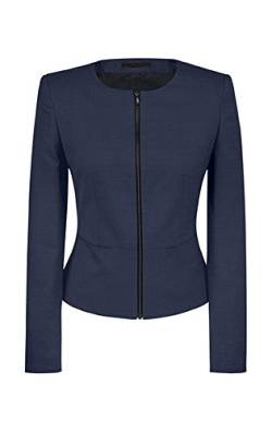 Greiff Größe 42 Corporate Wear Modern Damen Blazer Slim Fit Dunkelblau Modell 1427 von GREIFF