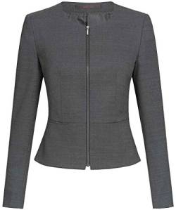 Greiff Größe 42 Corporate Wear Modern with 37.5 Damen Blazer Slim Fit Schwarz Pinpoint Modell 1427 von GREIFF