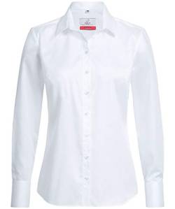 Greiff Größe 48 Corporate Wear Premium Damen Bluse Lamgarm Comfort Fit Weiss Modell 6564 1206 von GREIFF