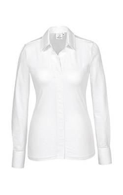 Greiff Größe XS Corporate Wear Damen Shirtbluse Regular Fit Langarm Weiß Modell 6861 von GREIFF