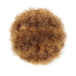 Brötchen Haarteil Haarverlängerungsdutts, kurzes, verworrenes, lockiges Chignon-Haar-Haarteil for Frauen, synthetische Afro-Puffs, Kordelzug, Pferdeschwanz-Dutt-Haarteile Brötchen Haarteil (Color : Q von GRFIT