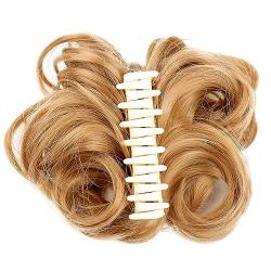 Brötchen Haarteil Krallenklammer, unordentlicher Haarknoten, gewelltes, lockiges Haarteil, Chignon-Pferdeschwanz-Verlängerung, synthetische zerzauste Hochsteckfrisur-Haarverlängerung, Scrunchie-Haarte von GRFIT