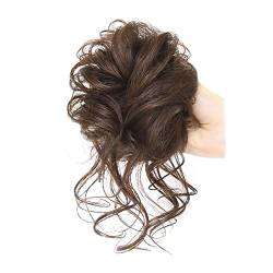 Clip-in-Krallen-Chignon Pieces Curly Chignon Donut Scrunchie for Frauen, unordentlicher Dutt, synthetische, zerzauste Hochsteckfrisur, Haarknoten, Verlängerung, elastisches Haarband Zerzaustes, unorde von GRFIT