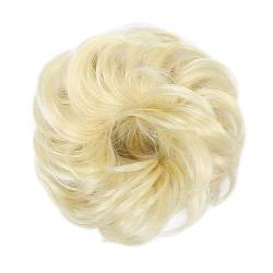 Haarteil Haarverlängerung (1/2 Stück) Dutt-Pferdeschwanz-Haarverlängerungen for Frauen, Mädchen, Kinder, synthetische lockige Donut-Chignon-Haarteile, elastisches Haarband, Hochsteckfrisur, Chignon, f von GRFIT