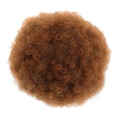 Haarteil Haarverlängerung Haarverlängerungsdutts, kurzes, verworrenes, lockiges Chignon-Haar-Haarteil for Frauen, synthetische Afro-Puffs, Kordelzug, Pferdeschwanz-Dutt-Haarteile Haarteil Haargummi ( von GRFIT