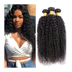 Human Hair Bundles 12-40-Zoll brasilianisch versauter lockiges menschliches Haar Bündel langes Haarwebe natürliche Farbe menschliches Haar Bündel 3/4 PCs Brasilianische Remy-Haarverlängerungen human h von GRFIT