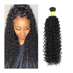 Human Hair Bundles Menschliches Haar Bündel for schwarze Frauen 1/3pcs Indian Kinky Curly Human Hair Bündel unverarbeitete Remy Haarwebende Haarverlängerungen natürliche Farbe human hair weave (Size von GRFIT