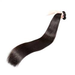 Menschenhaarverlängerungen Brasilianische Haarwebart Bundles Gerade Haar Remy Natürliche Farbe Bundles 1/3/4 Bundles Menschliches Haar Extensions 8-32 Zoll Haarverlängerung (Size : Remy Hair, Color von GRFIT