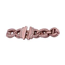 GRIRIW Smartwatch-Bänder -Gurt Metall Bänder für Frauen Ersatzbänder Armband Kristall beobachten Bands uhrenarmbänder intelligentes Uhrenarmband Rostfreier Stahl Diamant Rosa Betrachten von GRIRIW