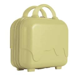 35,6 cm Koffer Reise Kosmetiktasche Gepäck Make-up Taschen Tragbare Toilettenartikel Organizer mit Griff für Frauen Mädchen Gepäck Kosmetiktasche für Frauen, gelb von GRONGU