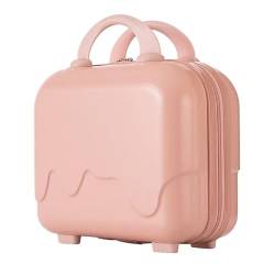 35,6 cm Koffer Reise Kosmetiktasche Gepäck Make-up Taschen Tragbare Toilettenartikel Organizer mit Griff für Frauen Mädchen Gepäck Kosmetiktasche für Frauen, rose von GRONGU