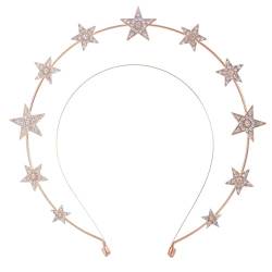 Doppelschichtiges Stern Stirnband Für Frauen Braut Hairhoop Glitzernder Kopfschmuck Braut Duschkopf Ornament Stilvolles Haar Accessoire von GRONGU