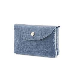 Portable Credit Card Holder Wallet Coin Purse for Men Women Small Change Pocket Money Bag Card Holder, hellblau, double layer von GRONGU
