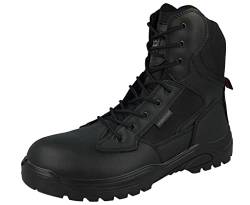 GROUNDWORK Stahlkappe Kampf Taktische Sicherheit Stiefeletten Sicherheit Militär Polizei Stiefel, onyx, 47 EU von GROUNDWORK