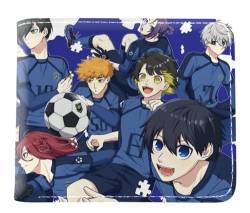 GROUSER Bluelock Anime Billfold Herren Isagi Yoichi Rin Itoshi Geldbörsen Damen Hyoma Kunigami Meguru Manga Bifold Geldbörsen, 20 Billfold, Einheitsgröße, Casual von GROUSER