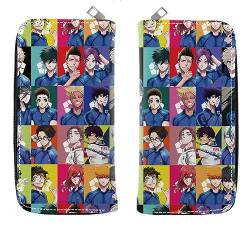 GROUSER Bluelock Anime Billfold Kunigami Bachira Slim Fronttasche Geldbörsen Manga Fußball Blue Lock Isagi Yoichi Rin Itoshi Bifold Geldbörsen, 04 Bluelock, Einheitsgröße, Casual von GROUSER