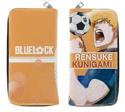 GROUSER Bluelock Anime Billfold Kunigami Bachira Slim Fronttasche Geldbörsen Manga Fußball Blue Lock Isagi Yoichi Rin Itoshi Bifold Geldbörsen, 07 Bluelock, Einheitsgröße, Casual von GROUSER