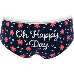 GRUSS & CO Damen 46962 Panty Happy Day, Größe S-M, Geschenkartikel Unterwäsche, Dunkelblau von GRUSS & CO
