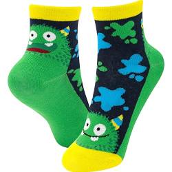 GRUSS & CO Zaubersocken mit Motiv "Monster" | Kindersocken, Größe 30-35, mehrfarbig | Geschenk Schultüte, Kindergeburtstag | 48252 von GRUSS & CO