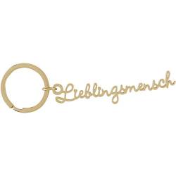 Sheepworld, Gruss und Co - 47041 - Schlüsselanhänger, Lieblingsmensch, Metall, Größe mit Schlüsselring: 9,6cm x 3cm, Farbe: Gold von GRUSS & CO