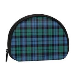 Geldbörse, Geldbörsen, Geldbörse, Kleingeldbeutel, Mini-Geldbörsen für Damen und Mädchen, Geschenk, Schwarze Uhr, Tartan-Stil von GRatka