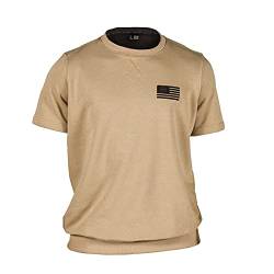 GSA Herren Organic Cotton Heavyweight T-Shirt, Beige, S von GSA