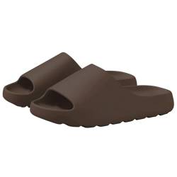 GSCLZ Sandale Pantoffeln Weiche, dicke Sohlen-Hausschuhe, Damen-Sommermode, Hausschuhe, Heim-Sandalen, Herren-Strandschuhe, Flip-Flops Damen Sandale Hausschuhe(Color:3.5cm Brown,Size:38-39) von GSCLZ
