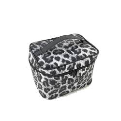 Kosmetiktasche Leder Leopard Frauen Kosmetiktasche Multifunktions Reise Toilettenartikel Lagerung Organisieren Handtasche wasserdichte Weibliche Make-up-Etui Make Up Bag (Color : 2) von GSCLZ