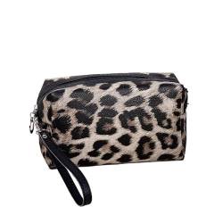Kosmetiktasche Mode-Leopard. Pu. Wasserdichter Organizer bilden Organizer Box Bag Travel Make Up Bag (Color : 4) von GSCLZ