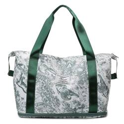 Reise Seesack Große Kapazität Druck Reisetasche Frauen wasserdichte Weibliche Gepäck Tote Handtasche Duffle Wochenende Tasche Sport Schulter Tasche für Herren, Dame, Camping, Wandern (Color : Printed von GSJNHY