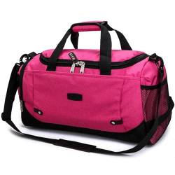 Reise Seesack Reisetaschen, große Kapazität, Reisetasche, Handgepäcktasche, wasserdicht, multifunktional für Herren, Dame, Camping, Wandern (Color : Rose Red) von GSJNHY