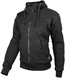 gms Panda Damen Motorrad Hoodie (Black,L) von GSM