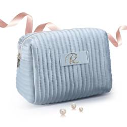 A-Z Monogrammierte Geschenke mit Diamanten für Frauen, zum Üben, Geburtstagsgeschenke für Frauen, Mutter, Hochzeitsgeschenke, individuelle Make-up-Tasche, große Kosmetiktasche, Reise-Kulturbeutel, von GSWOI