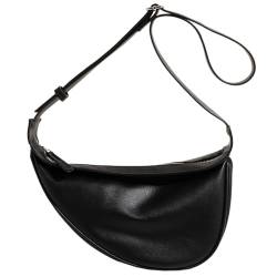 GSenhui Halbmond Tasche Handtasche Hobo Schultertasche PU Leder Moon Bag Damen mit Reißverschluss und Verstellbarer Schultergurt Unterarmtasche für Frauen Einkaufen Reisen von GSenhui
