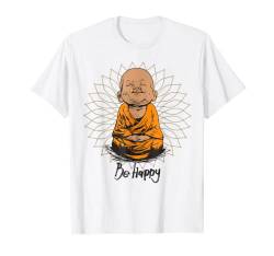 Be Happy Shirt Zen Little Baby Buddha T-Shirt Mandala T-Shirt von GUESS