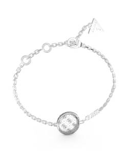 GUESS 4G Rising Side Crystals Coin Bracelet S Rhodium von GUESS