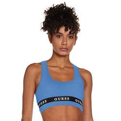 GUESS Damen Active Stretch Jersey Sport-BH, Midday Blue, Large von GUESS